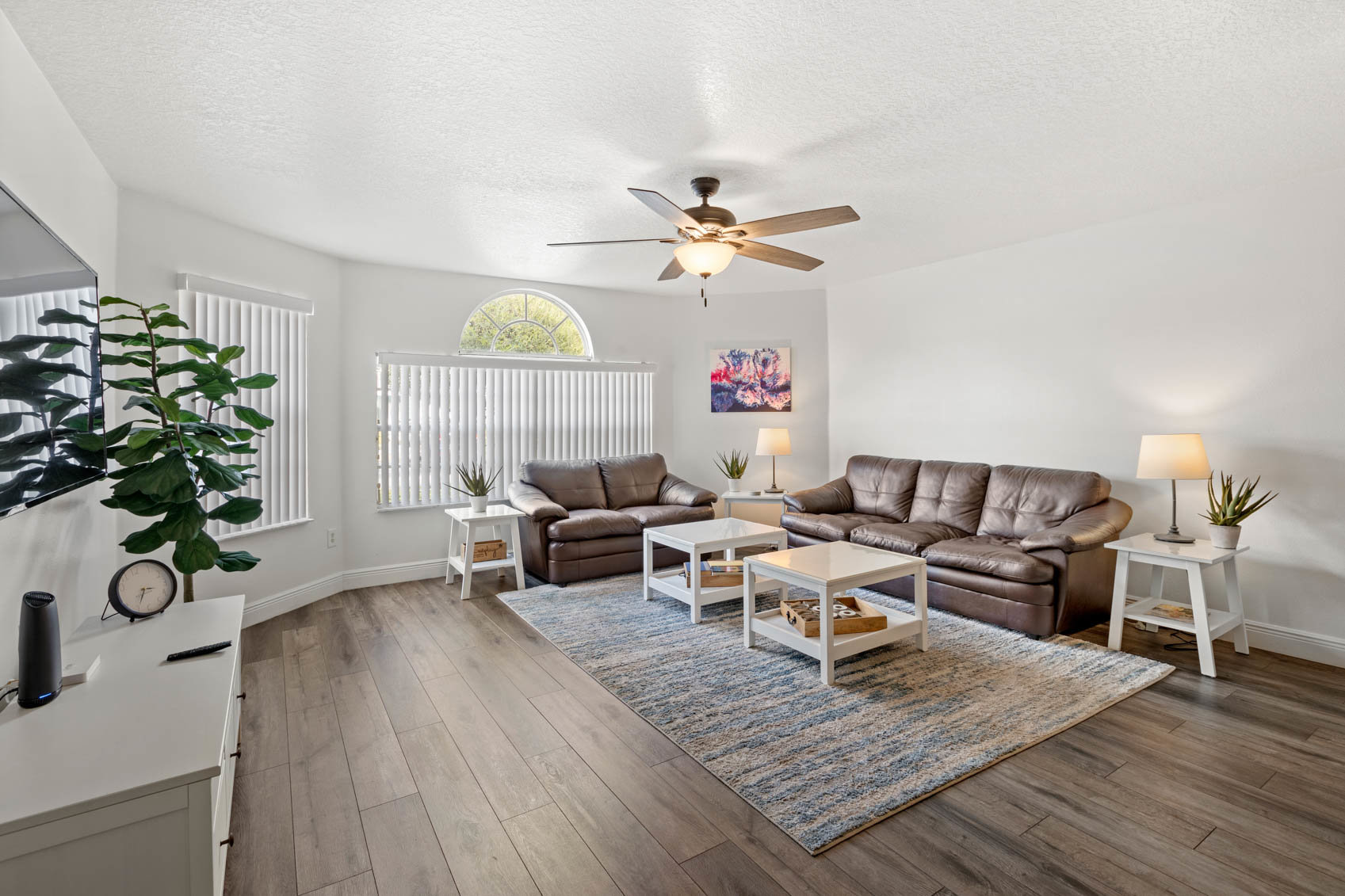 living room with couches